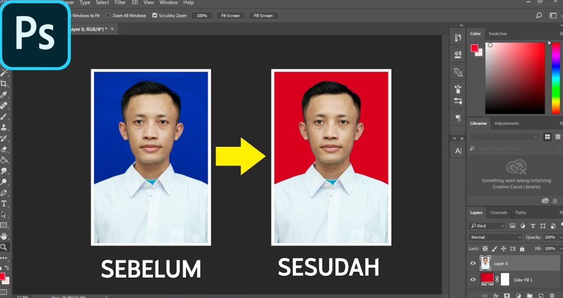 Cara Edit Background Foto dengan Photoshop CS6
